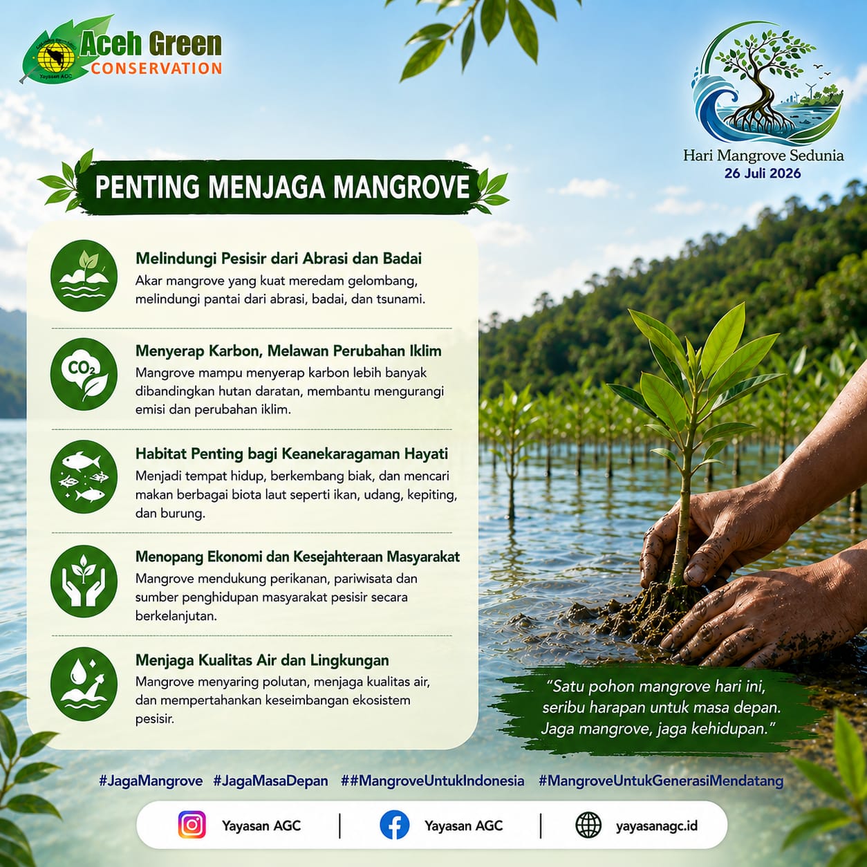 Memperingati Hari Mangrove Sedunia 2026: Menjaga Mangrove, Mengamankan Generasi Masa Depan