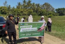 HAKA dan AGC Tanam 150 Pohon Aren di Waduk Paya Kareueng HAKA dan AGC Tanam 150 Pohon Aren di Waduk Paya Kareueng